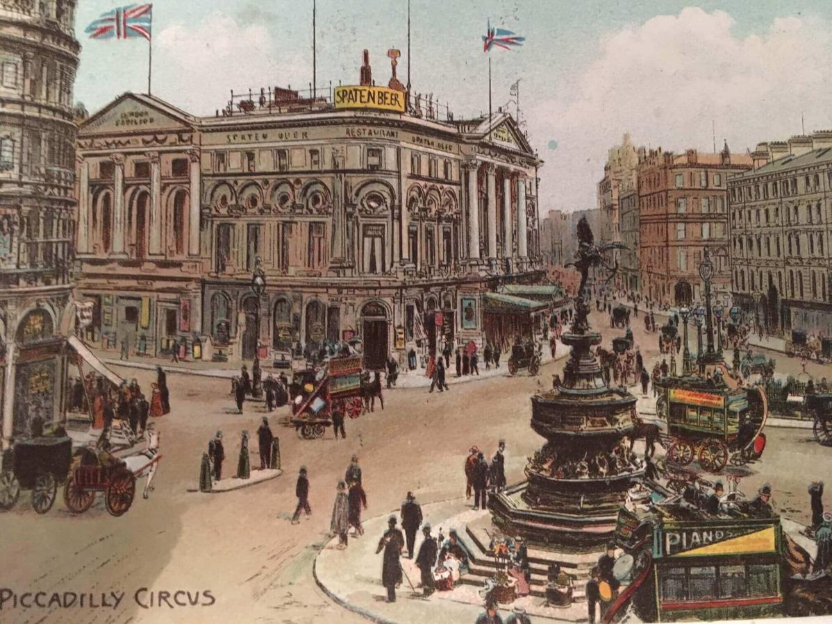Painting of Piccadilly Circus