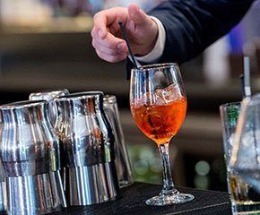 A refreshing cocktail
