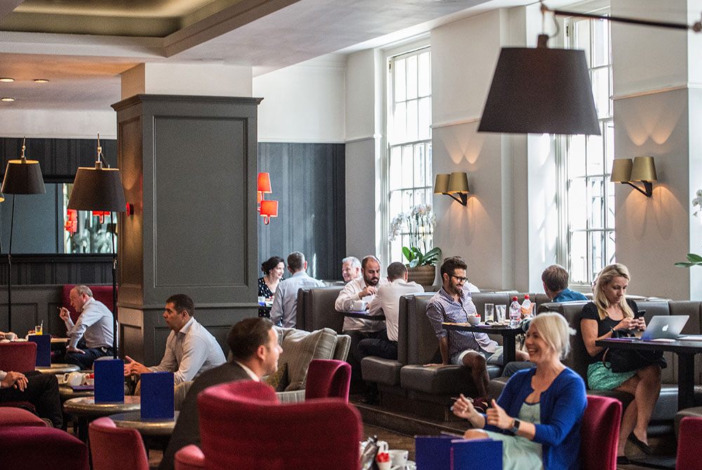 The Quarter Bar and Lounge at a busy lunchtime