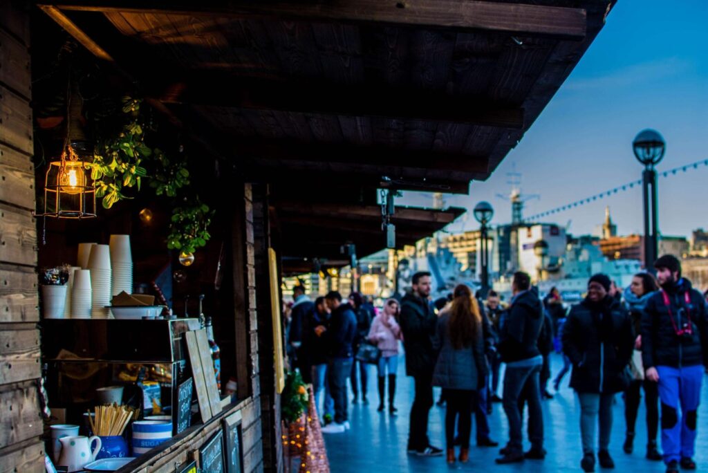 Winter christmas market