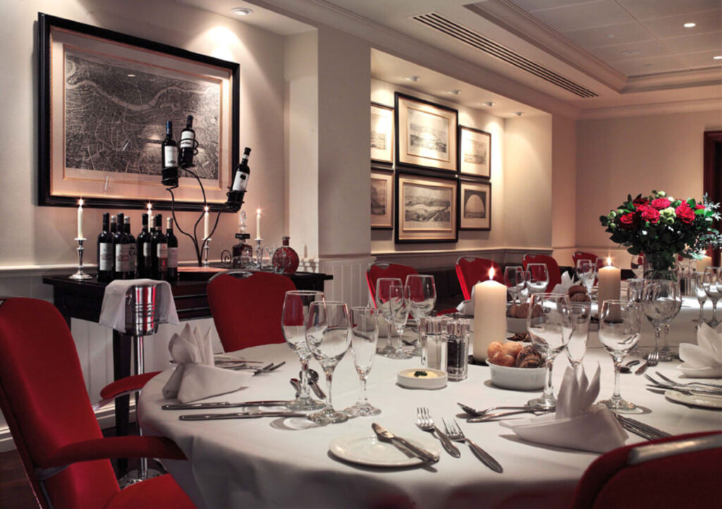 Bridge Suite Private Dining, London Bridge Hotel
